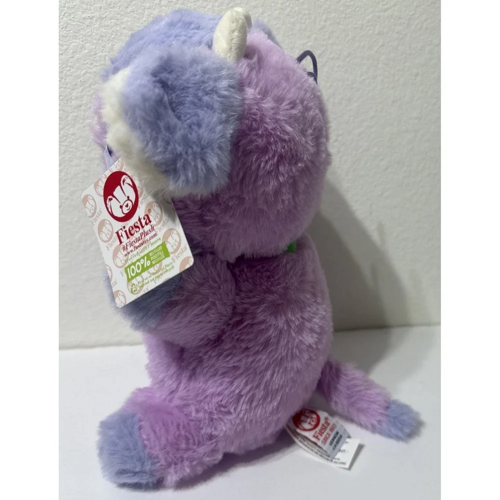 Fiesta Blueberry Purple Cow Plush Stuffed Animal 10